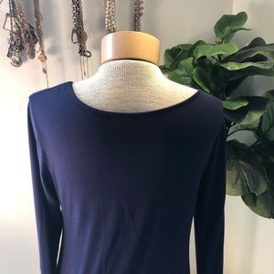 Cotton fitted long sleeve